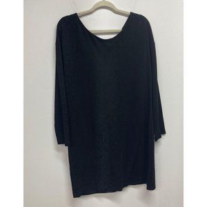 Eloquii black long sleeve bow dress 18/20